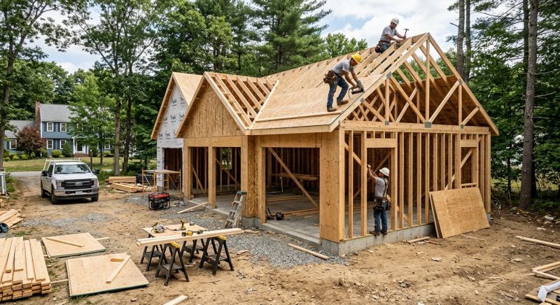 Attached Garage Construction in Cypress, TX