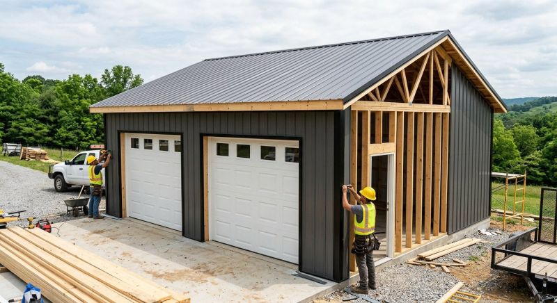 Detached Garage Construction in Houston, TX