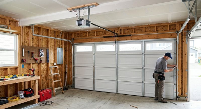 Four Car Garage Installation in Conroe, TX
