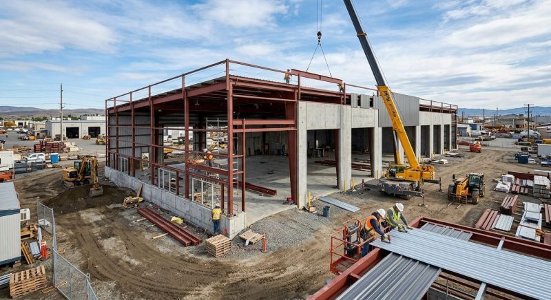Warehouse Garage Construction in Conroe, TX