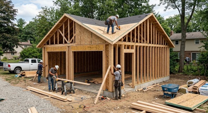 Metal Garage Construction in Houston, TX