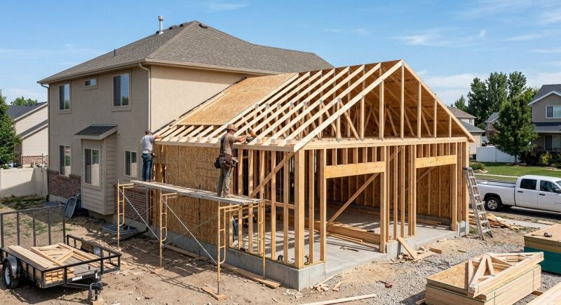 Wood Garage Installation in Pearland, TX